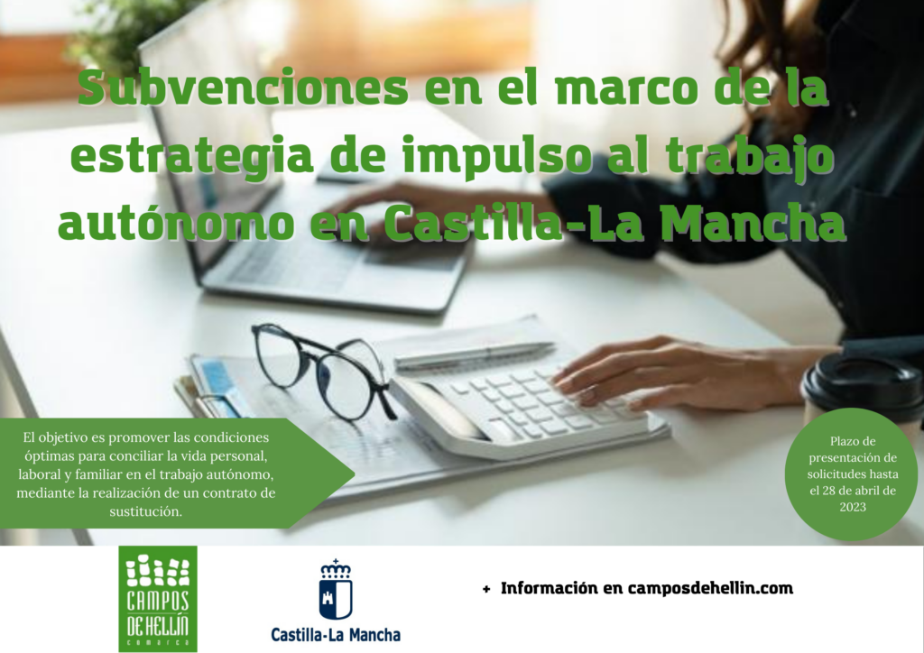 Subvenciones en el marco de la estrategia de impulso al trabajo autónomo en Castilla-La Mancha