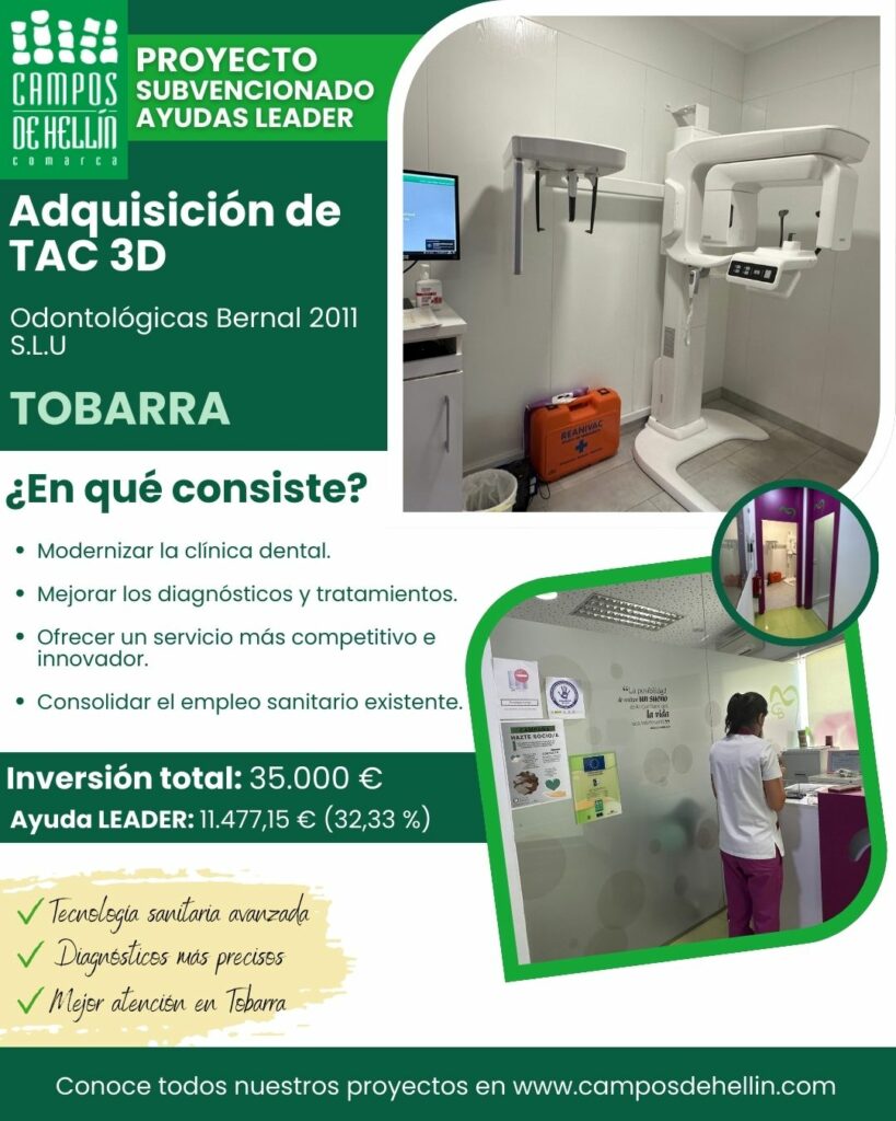 Proyecto LEADER – Adquisición TAC 3D – Tobarra
