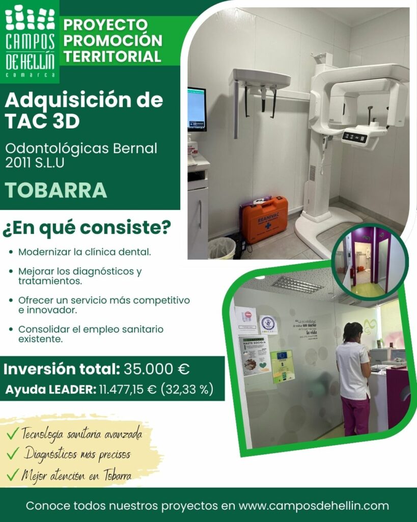 Proyecto LEADER – Adquisición TAC 3D – Tobarra