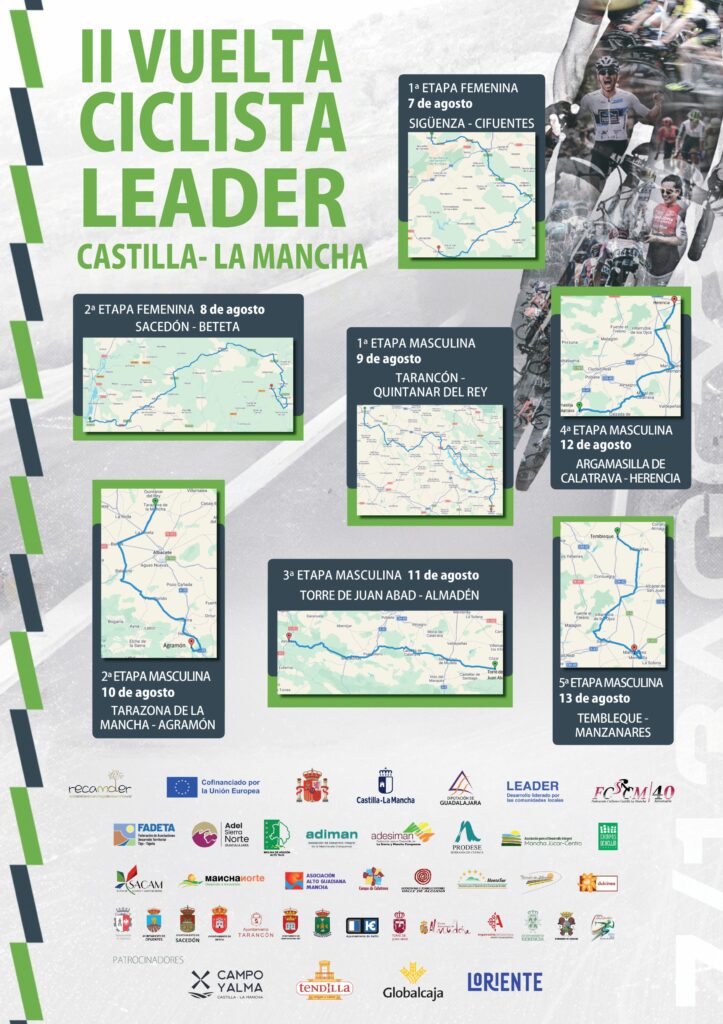 La II Vuelta Ciclista a Castilla-La Mancha LEADER llega el próximo lunes 10 de agosto a Campos de Hellín con meta en Agramón