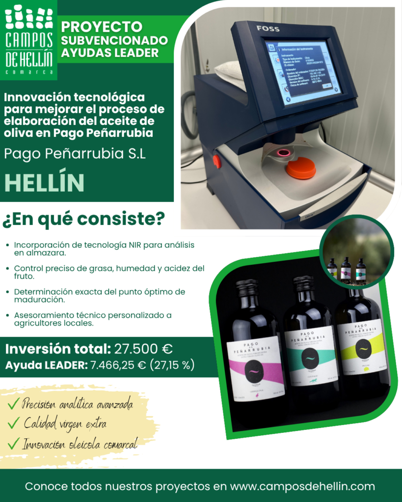 PROYECTO LEADER – Innovación tecnológica para mejorar el proceso de elaboración del AOVE